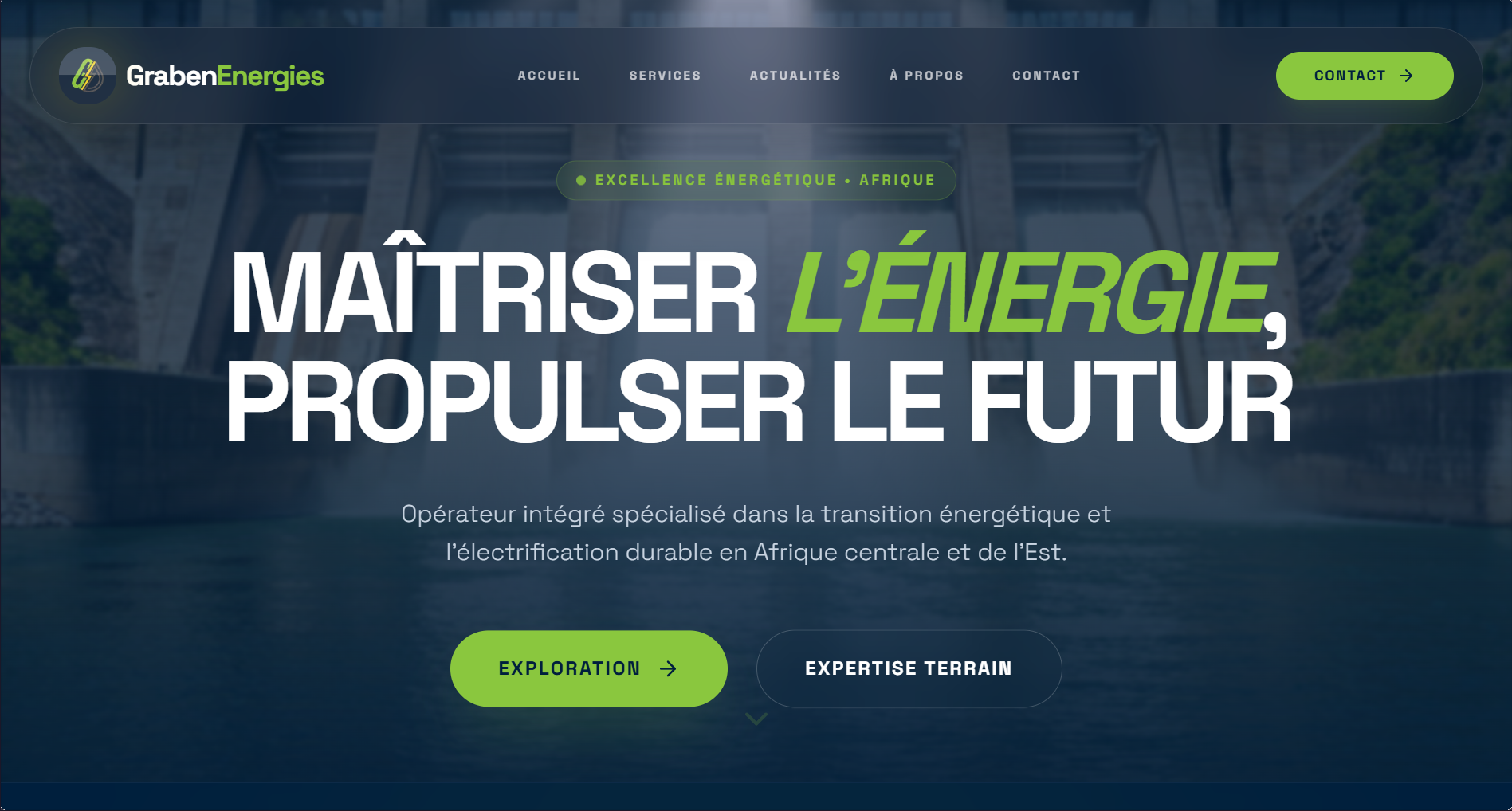 Graben Energies Website - Premium Website for an Energy Company